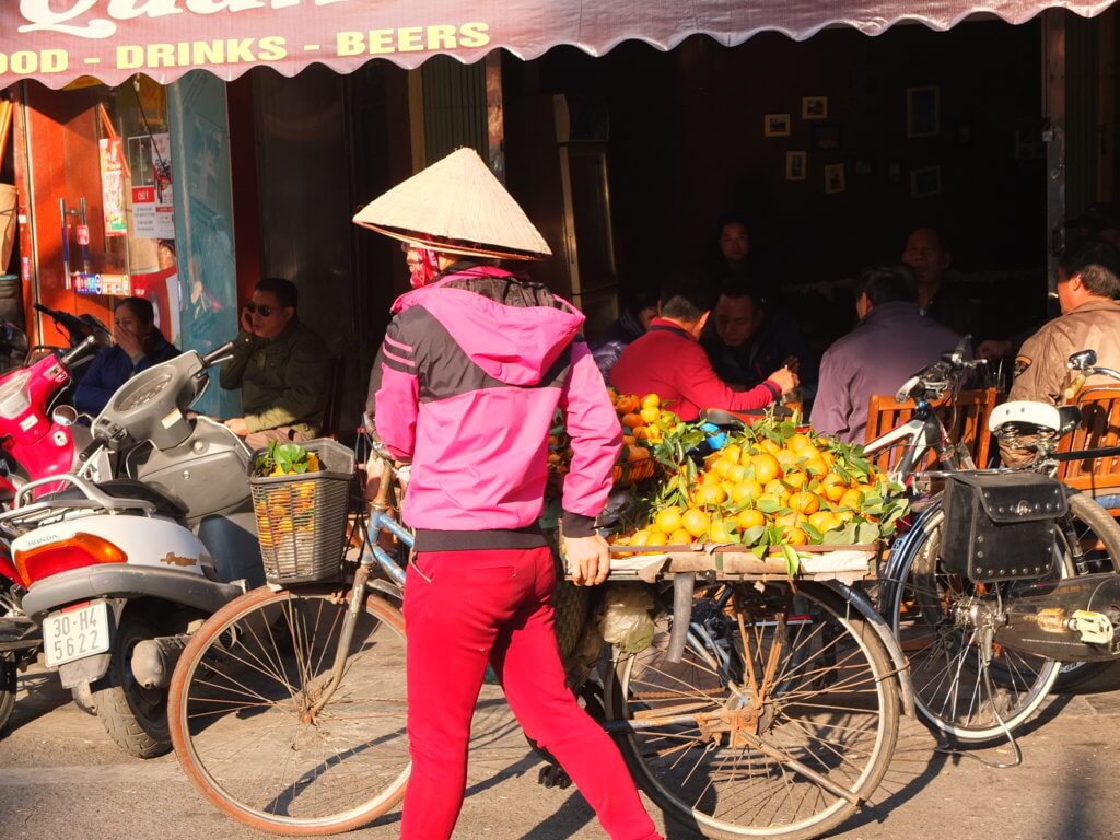 vendeuse de fleurs hanoi