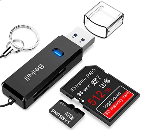 lecteur carte sd voyage