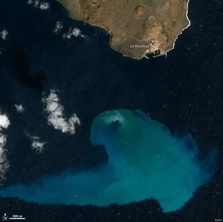el hierro éruption volcanique