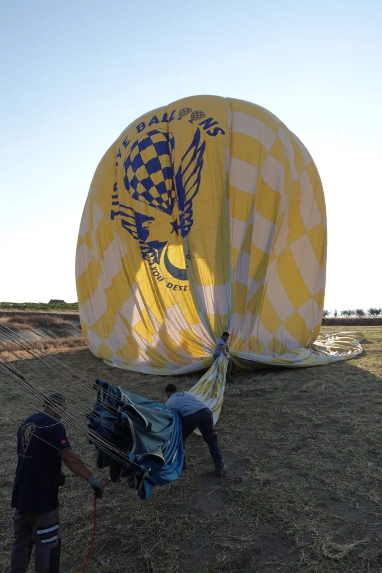 atterrissage montgolfiere cappadoce