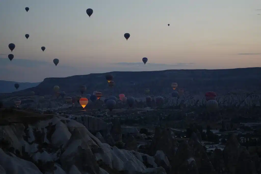 vue montgolfiere cappadoce